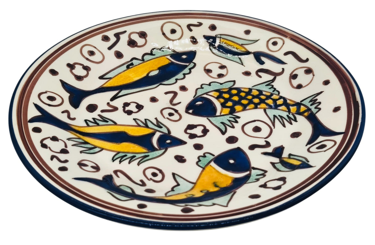 SLAMA Round Ceramic Plate 28cm, Multicolour Fish Design - Al Kabayel Discount CentreSLAMA Round Ceramic Plate 28cm, Multicolour Fish DesignPlatesSLAMAAl Kabayel Discount Centre