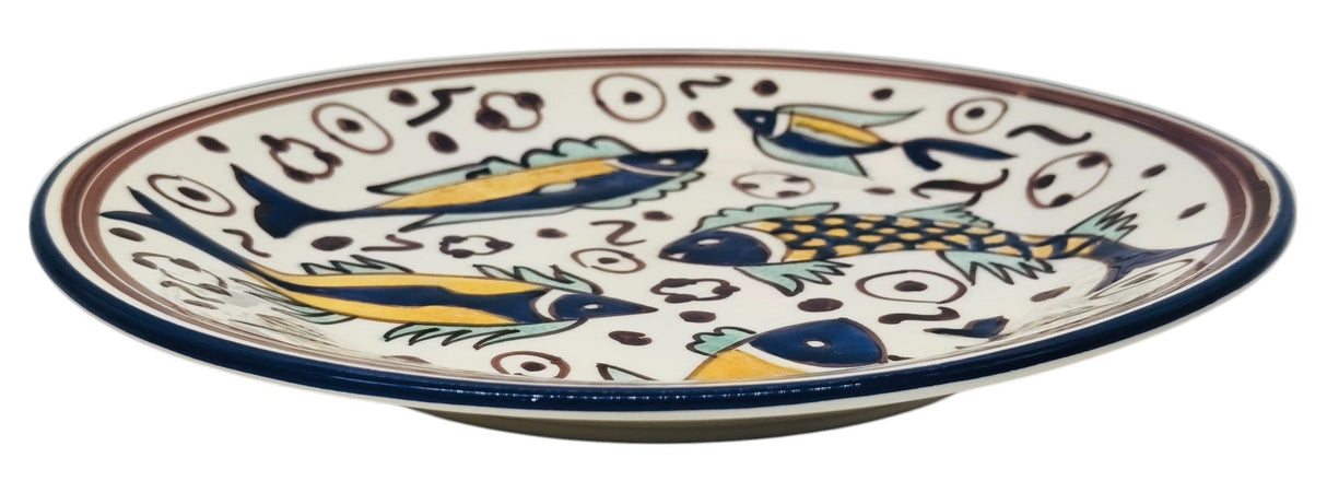 SLAMA Round Ceramic Plate 28cm, Multicolour Fish Design - Al Kabayel Discount CentreSLAMA Round Ceramic Plate 28cm, Multicolour Fish DesignPlatesSLAMAAl Kabayel Discount Centre