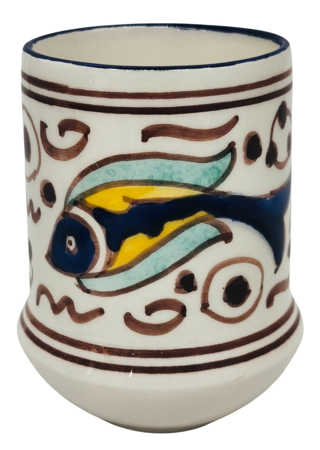 SLAMA Round Ceramic Tumbler 10cm*7cm, Multicolour Fish Design - Al Kabayel Discount CentreSLAMA Round Ceramic Tumbler 10cm*7cm, Multicolour Fish DesignDrinkware SetsSLAMAAl Kabayel Discount Centre