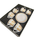Solecasa Ceramic Cup and Saucer 12Pcs Set 6 Cups With 6 Saucers - 100ML - Al Kabayel Discount CentreSolecasa Ceramic Cup and Saucer 12Pcs Set 6 Cups With 6 Saucers - 100MLTea CupsSOLECASAAl Kabayel Discount Centre