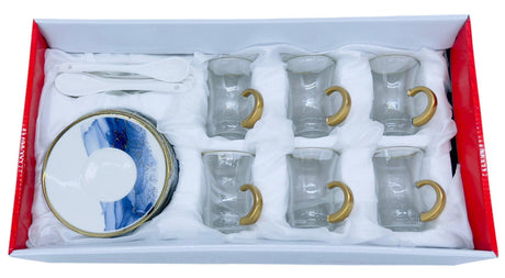 SOLECASA Cup and Saucer Set with Spoon 6pcs 100ml - Al Kabayel Discount CentreSOLECASA Cup and Saucer Set with Spoon 6pcs 100mlTea SetsSOLECASAAl Kabayel Discount Centre