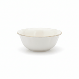 Solecasa Off - White Round Ceramic Bowl with Gold Rim - 4.15 Inch - Al Kabayel Discount CentreSolecasa Off - White Round Ceramic Bowl with Gold Rim - 4.15 InchBowlsSOLECASAAl Kabayel Discount Centre