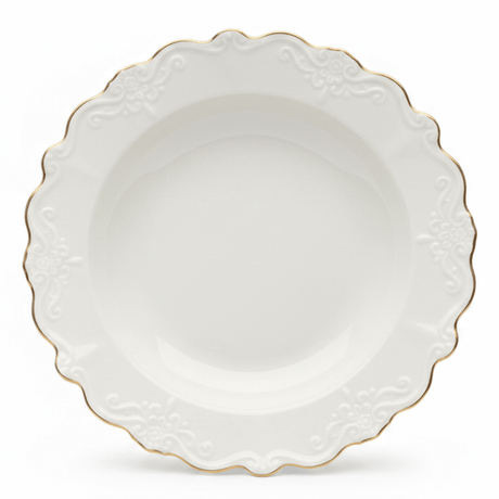 Solecasa Off - White Round Ceramic Plate with Gold Rim - 8.5 Inch - Al Kabayel Discount CentreSolecasa Off - White Round Ceramic Plate with Gold Rim - 8.5 InchPlatesSOLECASAAl Kabayel Discount Centre