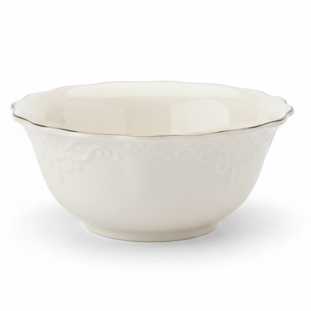 Solecasa Off - White Round Ceramic Salad Bowl with Gold Rim - 5.5 Inch - Al Kabayel Discount CentreSolecasa Off - White Round Ceramic Salad Bowl with Gold Rim - 5.5 InchBowlsSOLECASAAl Kabayel Discount Centre