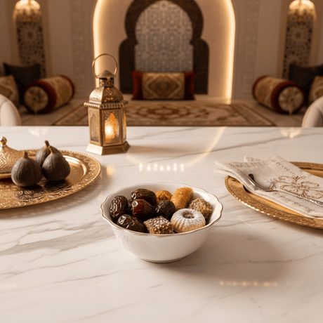 Solecasa Off - White Round Ceramic Salad Bowl with Gold Rim - 5.5 Inch - Al Kabayel Discount CentreSolecasa Off - White Round Ceramic Salad Bowl with Gold Rim - 5.5 InchBowlsSOLECASAAl Kabayel Discount Centre
