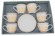 SOLECASA Porcelain Cup and Saucer 6pcs Set 220ml, White/Gold - Al Kabayel Discount CentreSOLECASA Porcelain Cup and Saucer 6pcs Set 220ml, White/GoldTea SetsSOLECASAAl Kabayel Discount Centre