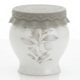 Solecasa White Ceramic Honey Jar with Floral Design & Grey Silicone Lid | 300ml - Al Kabayel Discount CentreSolecasa White Ceramic Honey Jar with Floral Design & Grey Silicone Lid | 300mlJars & Food SaversSOLECASAAl Kabayel Discount Centre