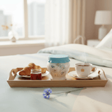 Solecasa White Ceramic Honey Jar with Flower Design & Blue Silicone Lid — 300ml - Al Kabayel Discount CentreSolecasa White Ceramic Honey Jar with Flower Design & Blue Silicone Lid — 300mlJars & Food SaversSOLECASAAl Kabayel Discount Centre