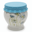 Solecasa White Ceramic Honey Jar with Flower Design & Blue Silicone Lid — 300ml - Al Kabayel Discount CentreSolecasa White Ceramic Honey Jar with Flower Design & Blue Silicone Lid — 300mlJars & Food SaversSOLECASAAl Kabayel Discount Centre