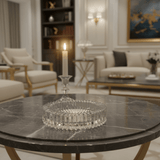 Soliel Classic Round Glass Ashtray with Designer Artistic Pattern – Durable Glass Smoking Accessory for Home & Lounge (15 cm) - Al Kabayel Discount CentreSoliel Classic Round Glass Ashtray with Designer Artistic Pattern – Durable Glass Smoking Accessory for Home & Lounge (15 cm)AshtraysSOLIELAl Kabayel Discount Centre
