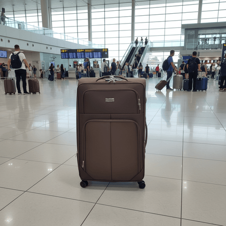 Sonada Brown Polyester Trolley Bag – | 8 Spinner Wheels | Lightweight Travel Luggage | 32 Inch - Al Kabayel Discount CentreSonada Brown Polyester Trolley Bag – | 8 Spinner Wheels | Lightweight Travel Luggage | 32 InchCabin LuggageSONADAAl Kabayel Discount Centre