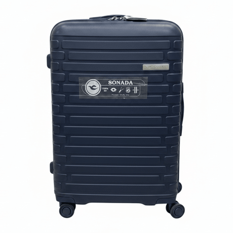 Sonada Navy Blue Hard Shell Trolley Bag – 24 Inch | 100% PP Lightweight Travel Luggage with Spinner Wheels - Al Kabayel Discount CentreSonada Navy Blue Hard Shell Trolley Bag – 24 Inch | 100% PP Lightweight Travel Luggage with Spinner WheelsCabin LuggageSONADAAl Kabayel Discount Centre