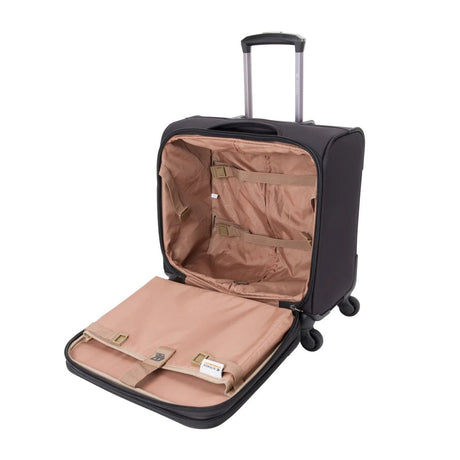 Sonada Pilot Case â€“ Black | Rolling Laptop & Business Bag with TSA Lock - Al Kabayel Discount CentreSonada Pilot Case â€“ Black | Rolling Laptop & Business Bag with TSA LockCabin LuggageSONADAAl Kabayel Discount Centre