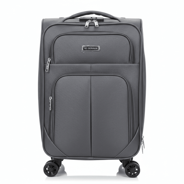Sonada Polyester Trolley Bag | 8-Wheel Spinner | Lightweight Carry-On | 20 Inch | - Al Kabayel Discount CentreSonada Polyester Trolley Bag | 8-Wheel Spinner | Lightweight Carry-On | 20 Inch |Cabin LuggageSONADAAl Kabayel Discount Centre
