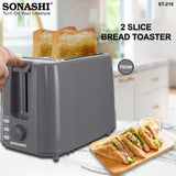 Sonashi 2 Slice Bread Toaster - Adjustable 7 Browning Control with Slide Out Crumb Tray | Defrost, Reheat and Cancel Options | Cool Touch Body for Fast Toasting 750 W ST - 210 Grey - Al Kabayel Discount CentreSonashi 2 Slice Bread Toaster - Adjustable 7 Browning Control with Slide Out Crumb Tray | Defrost, Reheat and Cancel Options | Cool Touch Body for Fast Toasting 750 W ST - 210 GreyToastersSONASHIAl Kabayel Discount Centre