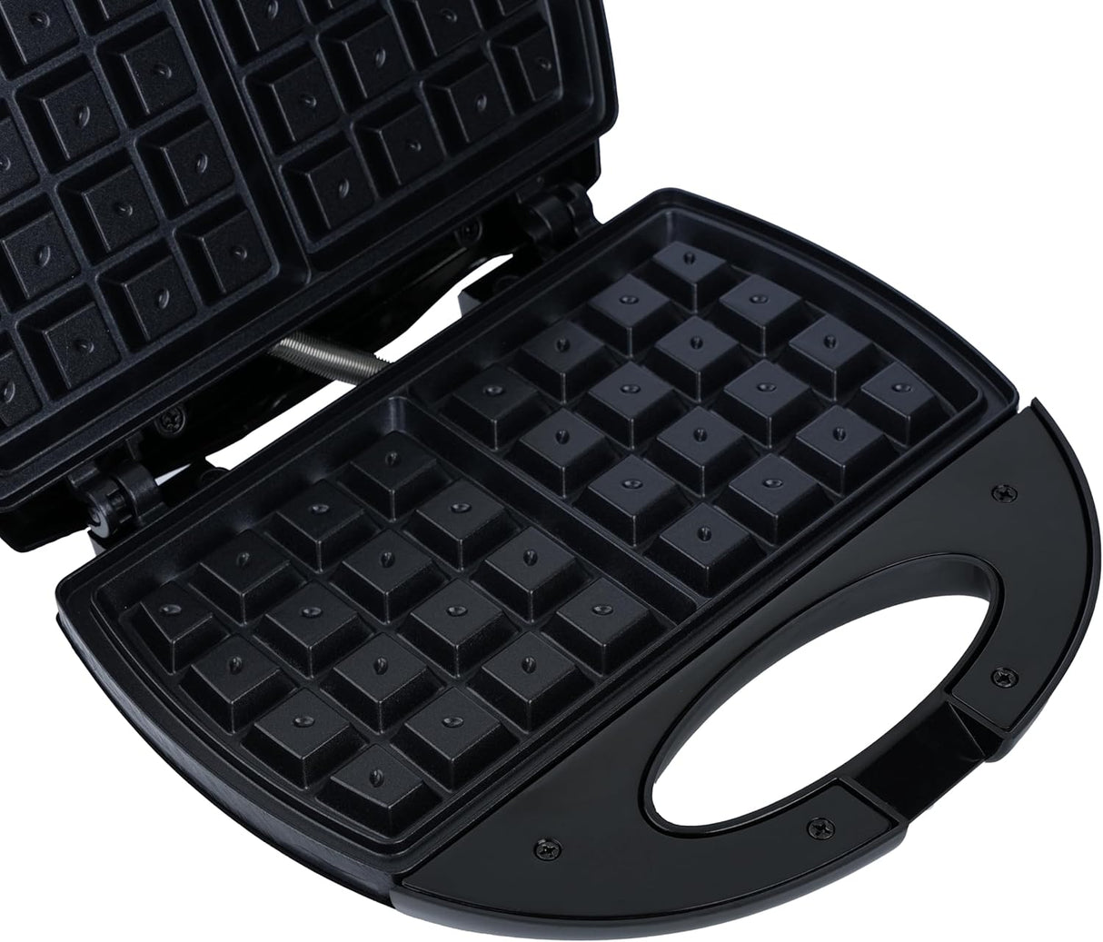 Sonashi 2 - Slice Waffle Maker [Black - Silver] SWM - 873 - 750W, Class I Non - Stick Waffle Maker Machine w/Cool Touch Body, Handle Lock, Indicator Lights | Kitchen Appliances - Al Kabayel Discount CentreSonashi 2 - Slice Waffle Maker [Black - Silver] SWM - 873 - 750W, Class I Non - Stick Waffle Maker Machine w/Cool Touch Body, Handle Lock, Indicator Lights | Kitchen AppliancesElectric Griddles & GrillsSONASHIAl Kabayel Discount Centre