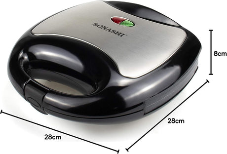 Sonashi 2 - Slice Waffle Maker [Black - Silver] SWM - 873 - 750W, Class I Non - Stick Waffle Maker Machine w/Cool Touch Body, Handle Lock, Indicator Lights | Kitchen Appliances - Al Kabayel Discount CentreSonashi 2 - Slice Waffle Maker [Black - Silver] SWM - 873 - 750W, Class I Non - Stick Waffle Maker Machine w/Cool Touch Body, Handle Lock, Indicator Lights | Kitchen AppliancesElectric Griddles & GrillsSONASHIAl Kabayel Discount Centre