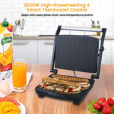 Sonashi 2000W Contact Grill SGT - 854 – 4 Slice Press Grill & Sandwich Maker with Dual Indicator, Temperature Control, Removable Drip Tray | Kitchen Appliance - Al Kabayel Discount CentreSonashi 2000W Contact Grill SGT - 854 – 4 Slice Press Grill & Sandwich Maker with Dual Indicator, Temperature Control, Removable Drip Tray | Kitchen ApplianceElectric Griddles & GrillsSONASHIAl Kabayel Discount Centre