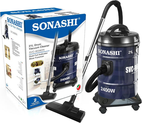 SONASHI 2400W Drum Vacuum Cleaner 21L Dust Capacity SVC - 9008DN - Al Kabayel Discount CentreSONASHI 2400W Drum Vacuum Cleaner 21L Dust Capacity SVC - 9008DNVacuum CleanersSONASHIAl Kabayel Discount Centre