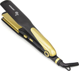 Sonashi 2in1 Hair Straightener & Crimper with Ceramic Coating Plates, Crimper Plate for Creating Waves, Temperature Control & LED Indicator, Versatile Straightening, Hair Iron 70W SHS - 2082 Black/Gold - Al Kabayel Discount CentreSonashi 2in1 Hair Straightener & Crimper with Ceramic Coating Plates, Crimper Plate for Creating Waves, Temperature Control & LED Indicator, Versatile Straightening, Hair Iron 70W SHS - 2082 Black/GoldHair StraightenerSONASHIAl Kabayel Discount Centre