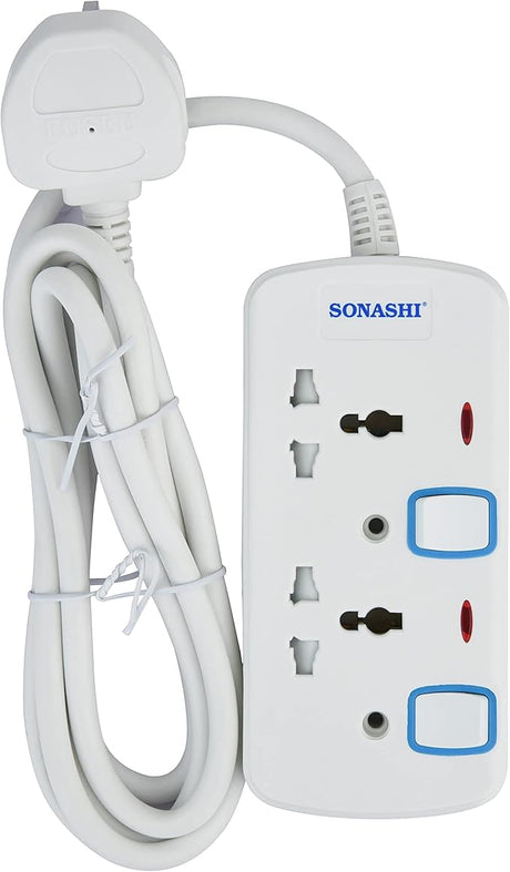 SONASHI 2Way Extension 3250W, 2M Cord with Overheat Protection, SES - 802 - Al Kabayel Discount CentreSONASHI 2Way Extension 3250W, 2M Cord with Overheat Protection, SES - 802Cords & AdaptersSONASHIAl Kabayel Discount Centre