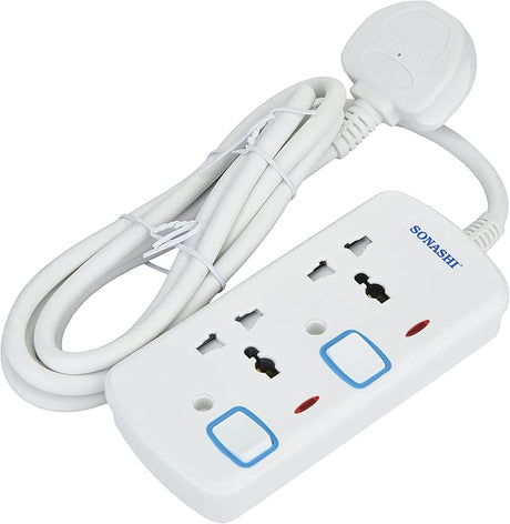 SONASHI 2Way Extension 3250W, 2M Cord with Overheat Protection, SES - 802 - Al Kabayel Discount CentreSONASHI 2Way Extension 3250W, 2M Cord with Overheat Protection, SES - 802Cords & AdaptersSONASHIAl Kabayel Discount Centre