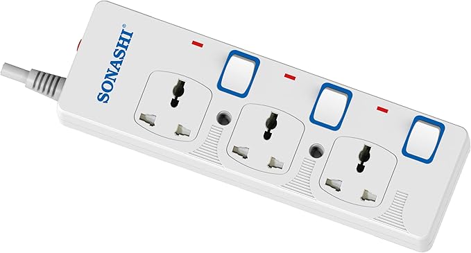 SONASHI 3 Way Extension Socket, 3M Cable SES - 803 White - Al Kabayel Discount CentreSONASHI 3 Way Extension Socket, 3M Cable SES - 803 WhiteCords & AdaptersSONASHIAl Kabayel Discount Centre