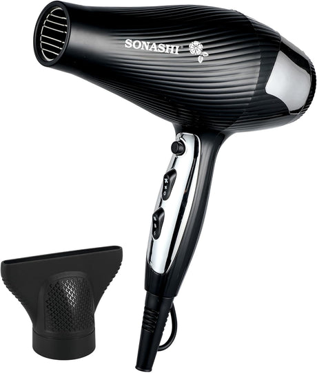 Sonashi 3200W Professional Hair Dryer with Cold & Hot Wind | 2 Speed & 3 Heat Settings with Cool Shot Function | AC Motor for Powerful Performance | Adjustable Airflow & Temperature Control | SHD - 3055 - Al Kabayel Discount CentreSonashi 3200W Professional Hair Dryer with Cold & Hot Wind | 2 Speed & 3 Heat Settings with Cool Shot Function | AC Motor for Powerful Performance | Adjustable Airflow & Temperature Control | SHD - 3055Hair DryerSONASHIAl Kabayel Discount Centre