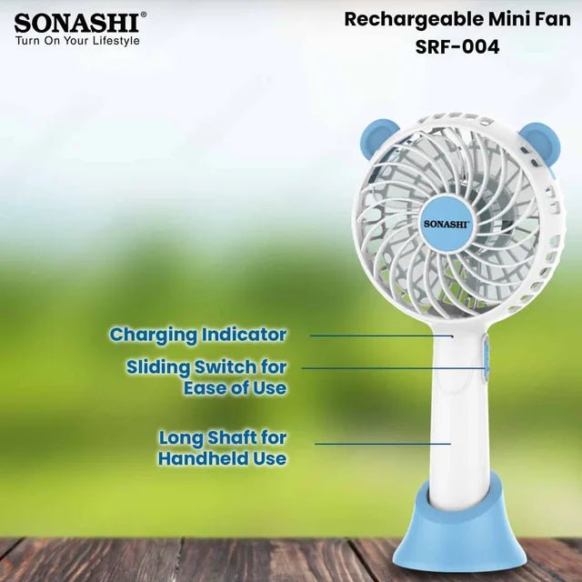 Sonashi 4-Inch Rechargeable Portable Handheld Mini Fan SRF-004 - Al Kabayel Discount CentreSonashi 4-Inch Rechargeable Portable Handheld Mini Fan SRF-004Mini FansSONASHIAl Kabayel Discount Centre
