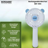 Sonashi 4-Inch Rechargeable Portable Handheld Mini Fan SRF-004 - Al Kabayel Discount CentreSonashi 4-Inch Rechargeable Portable Handheld Mini Fan SRF-004Mini FansSONASHIAl Kabayel Discount Centre