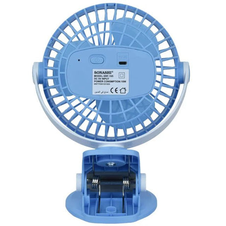 Sonashi 5 Inch 2 In 1 Desk & Clip Fan (Blue-White) SRF-105 - Al Kabayel Discount CentreSonashi 5 Inch 2 In 1 Desk & Clip Fan (Blue-White) SRF-105Mini FansSONASHIAl Kabayel Discount Centre