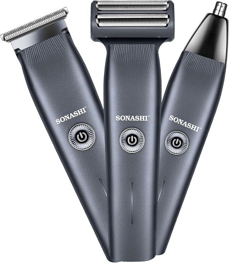 SONASHI 6 in 1 Rechargeable Hair Clipper, Stainless Steel Blade, 3 Comb Attachment - SHC - 1063 - Al Kabayel Discount CentreSONASHI 6 in 1 Rechargeable Hair Clipper, Stainless Steel Blade, 3 Comb Attachment - SHC - 1063Personal Care & Styling ToolsSONASHIAl Kabayel Discount Centre