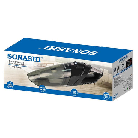 SONASHI 80 W RECHARGEABLE VACUUM CLEANER SRVC - 9037 - Al Kabayel Discount CentreSONASHI 80 W RECHARGEABLE VACUUM CLEANER SRVC - 9037Vacuum CleanersSONASHIAl Kabayel Discount Centre