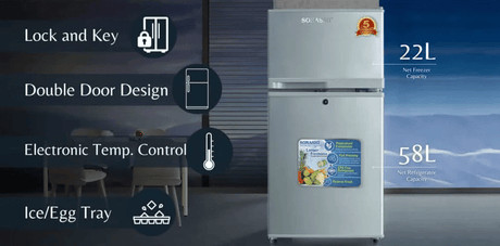 Sonashi Double Door 82L Refrigerator SFD-105 - Al Kabayel Discount CentreSonashi Double Door 82L Refrigerator SFD-105RefrigeratorsSONASHIAl Kabayel Discount Centre