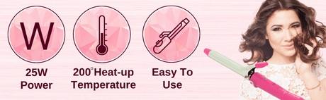 Sonashi Hair Curler with PTC Heater, Maximum Heat Up Temperature 200°, For Smooth Curls With Advanced Temperature Control, Curler for All Hair Types 25W SHC - 3002 Pink - Al Kabayel Discount CentreSonashi Hair Curler with PTC Heater, Maximum Heat Up Temperature 200°, For Smooth Curls With Advanced Temperature Control, Curler for All Hair Types 25W SHC - 3002 PinkHair StraightenerSONASHIAl Kabayel Discount Centre