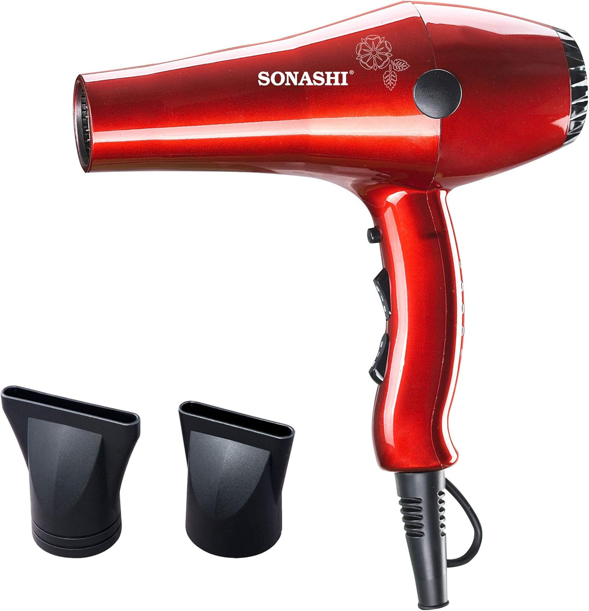 Sonashi Hair Dryer with Cold Hot Wind, 2 Heat and Airflow Settings, With Cool Shot and AC Motor, Nozzle for Fast Drying & Smooth Finish, Lightweight Design, For All Hair Types, 2000W SHD - 3032 Red - Al Kabayel Discount CentreSonashi Hair Dryer with Cold Hot Wind, 2 Heat and Airflow Settings, With Cool Shot and AC Motor, Nozzle for Fast Drying & Smooth Finish, Lightweight Design, For All Hair Types, 2000W SHD - 3032 RedHair DryerSONASHIAl Kabayel Discount Centre