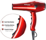 Sonashi Hair Dryer with Cold Hot Wind, 2 Heat and Airflow Settings, With Cool Shot and AC Motor, Nozzle for Fast Drying & Smooth Finish, Lightweight Design, For All Hair Types, 2000W SHD - 3032 Red - Al Kabayel Discount CentreSonashi Hair Dryer with Cold Hot Wind, 2 Heat and Airflow Settings, With Cool Shot and AC Motor, Nozzle for Fast Drying & Smooth Finish, Lightweight Design, For All Hair Types, 2000W SHD - 3032 RedHair DryerSONASHIAl Kabayel Discount Centre