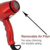 Sonashi Hair Dryer with Cold Hot Wind, 2 Heat and Airflow Settings, With Cool Shot and AC Motor, Nozzle for Fast Drying & Smooth Finish, Lightweight Design, For All Hair Types, 2000W SHD - 3032 Red - Al Kabayel Discount CentreSonashi Hair Dryer with Cold Hot Wind, 2 Heat and Airflow Settings, With Cool Shot and AC Motor, Nozzle for Fast Drying & Smooth Finish, Lightweight Design, For All Hair Types, 2000W SHD - 3032 RedHair DryerSONASHIAl Kabayel Discount Centre