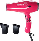 Sonashi Hair Dryer with Cold Hot Wind, 2 Heat and Airflow Settings, With Cool Shot and AC Motor, Nozzle for Fast Drying & Smooth Finish, Lightweight Design, For All Hair Types, 2000W SHD - 3031 Pink - Al Kabayel Discount CentreSonashi Hair Dryer with Cold Hot Wind, 2 Heat and Airflow Settings, With Cool Shot and AC Motor, Nozzle for Fast Drying & Smooth Finish, Lightweight Design, For All Hair Types, 2000W SHD - 3031 PinkHair DryerSONASHIAl Kabayel Discount Centre