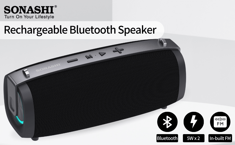 Sonashi Rechargeable Bluetooth Speaker With Usb/Tf Card Slots Fm Radio Function/Read Mp3 Format Portable Device With Hi - Fi Surround Sound And Rechargeable Battery SBS - 721 - Al Kabayel Discount CentreSonashi Rechargeable Bluetooth Speaker With Usb/Tf Card Slots Fm Radio Function/Read Mp3 Format Portable Device With Hi - Fi Surround Sound And Rechargeable Battery SBS - 721Electronic AppliancesSONASHIAl Kabayel Discount Centre