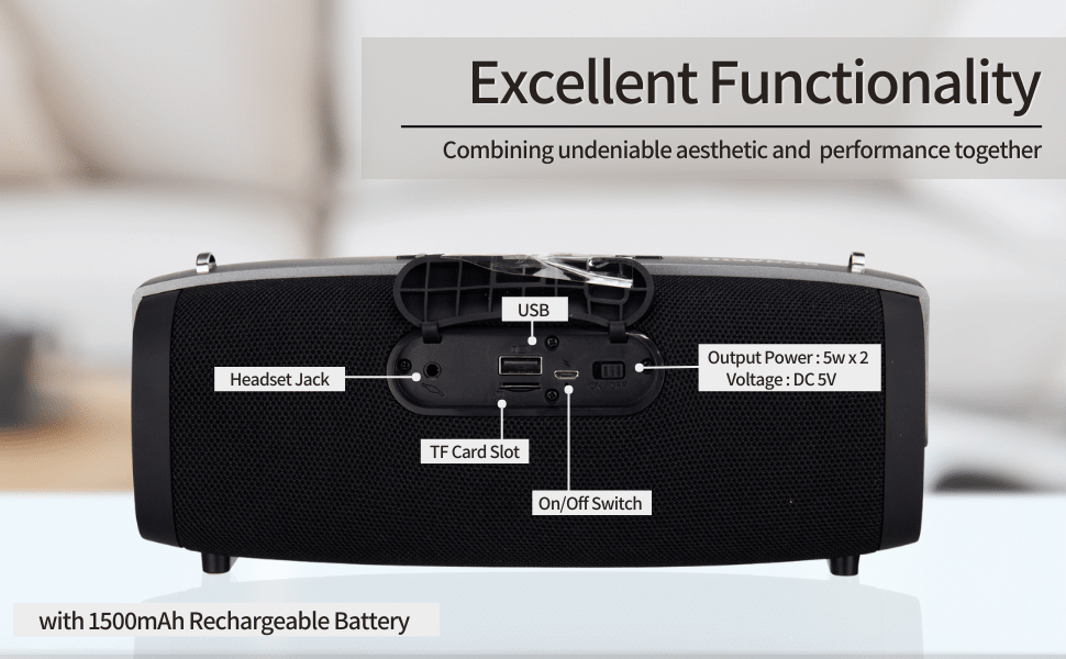 Sonashi Rechargeable Bluetooth Speaker With Usb/Tf Card Slots Fm Radio Function/Read Mp3 Format Portable Device With Hi - Fi Surround Sound And Rechargeable Battery SBS - 721 - Al Kabayel Discount CentreSonashi Rechargeable Bluetooth Speaker With Usb/Tf Card Slots Fm Radio Function/Read Mp3 Format Portable Device With Hi - Fi Surround Sound And Rechargeable Battery SBS - 721Electronic AppliancesSONASHIAl Kabayel Discount Centre