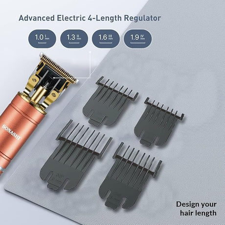 SONASHI Rechargeable Hair Clipper, T - Shaped Stainless Steel blade, 4 Comb Attachment - SHC - 1058 - Al Kabayel Discount CentreSONASHI Rechargeable Hair Clipper, T - Shaped Stainless Steel blade, 4 Comb Attachment - SHC - 1058Personal Care & Styling ToolsSONASHIAl Kabayel Discount Centre