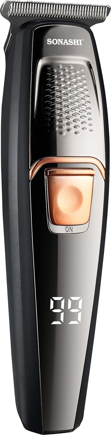 Sonashi Rechargeable Hair Clipper with 3Hrs Continuous Working, LCD Display and ON/OFF Switch Features, Stainless Steel Blades, Trimmer for Perfect Grooming, 1200mAh SHC - 1044N Black - Al Kabayel Discount CentreSonashi Rechargeable Hair Clipper with 3Hrs Continuous Working, LCD Display and ON/OFF Switch Features, Stainless Steel Blades, Trimmer for Perfect Grooming, 1200mAh SHC - 1044N BlackTrimmerSONASHIAl Kabayel Discount Centre