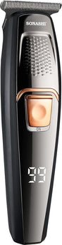 Sonashi Rechargeable Hair Clipper with 3Hrs Continuous Working, LCD Display and ON/OFF Switch Features, Stainless Steel Blades, Trimmer for Perfect Grooming, 1200mAh SHC - 1044N Black - Al Kabayel Discount CentreSonashi Rechargeable Hair Clipper with 3Hrs Continuous Working, LCD Display and ON/OFF Switch Features, Stainless Steel Blades, Trimmer for Perfect Grooming, 1200mAh SHC - 1044N BlackTrimmerSONASHIAl Kabayel Discount Centre