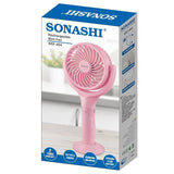 Sonashi Rechargeable Mini Fan SRF-404 (Pink/White) - Al Kabayel Discount CentreSonashi Rechargeable Mini Fan SRF-404 (Pink/White)Mini FansSONASHIAl Kabayel Discount Centre