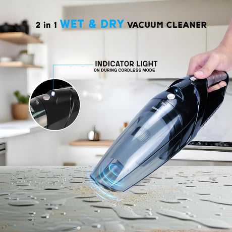 Sonashi Rechargeable Vacuum Cleaner Portable Design With Wet & Dry Functionality, With HEPA Filter & Easy Charging Slots, Continuous Working Of 22 Min, Perfect Hoover For Home & Car 80 W SRVC - 9037 - Al Kabayel Discount CentreSonashi Rechargeable Vacuum Cleaner Portable Design With Wet & Dry Functionality, With HEPA Filter & Easy Charging Slots, Continuous Working Of 22 Min, Perfect Hoover For Home & Car 80 W SRVC - 9037Vacuum CleanersSONASHIAl Kabayel Discount Centre