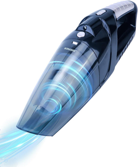 Sonashi Rechargeable Vacuum Cleaner Portable Design With Wet & Dry Functionality, With HEPA Filter & Easy Charging Slots, Continuous Working Of 22 Min, Perfect Hoover For Home & Car 80 W SRVC - 9037 - Al Kabayel Discount CentreSonashi Rechargeable Vacuum Cleaner Portable Design With Wet & Dry Functionality, With HEPA Filter & Easy Charging Slots, Continuous Working Of 22 Min, Perfect Hoover For Home & Car 80 W SRVC - 9037Vacuum CleanersSONASHIAl Kabayel Discount Centre
