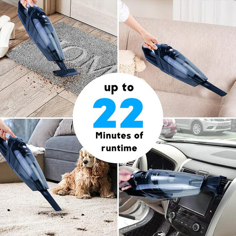 Sonashi Rechargeable Vacuum Cleaner Portable Design With Wet & Dry Functionality, With HEPA Filter & Easy Charging Slots, Continuous Working Of 22 Min, Perfect Hoover For Home & Car 80 W SRVC - 9037 - Al Kabayel Discount CentreSonashi Rechargeable Vacuum Cleaner Portable Design With Wet & Dry Functionality, With HEPA Filter & Easy Charging Slots, Continuous Working Of 22 Min, Perfect Hoover For Home & Car 80 W SRVC - 9037Vacuum CleanersSONASHIAl Kabayel Discount Centre