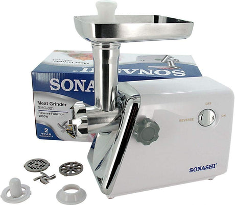 Sonashi Reverse Function Meat Grinder - Smg - 021 - Al Kabayel Discount CentreSonashi Reverse Function Meat Grinder - Smg - 021Meat GrindersSONASHIAl Kabayel Discount Centre