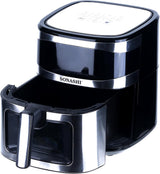 SONASHI SAF - 620N Digital Air Fryer – 6.2L Non Stick Removable Pot, 5.2L Teflon Food Basket with LED Touch Screen Display, Timer | Electric Air Fryer | Home Kitchen Appliance - Al Kabayel Discount CentreSONASHI SAF - 620N Digital Air Fryer – 6.2L Non Stick Removable Pot, 5.2L Teflon Food Basket with LED Touch Screen Display, Timer | Electric Air Fryer | Home Kitchen ApplianceAir FryersSONASHIAl Kabayel Discount Centre
